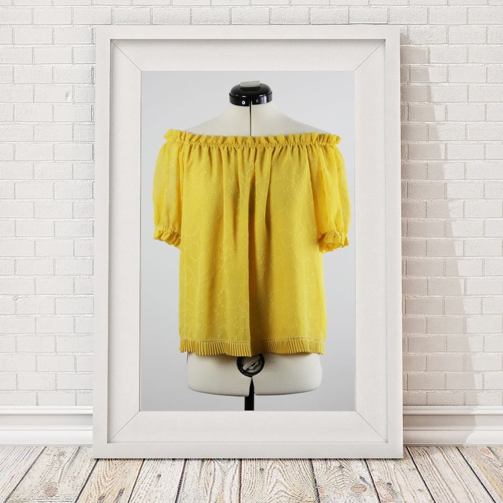 OFF THE SHOULDER YELLOW TOP